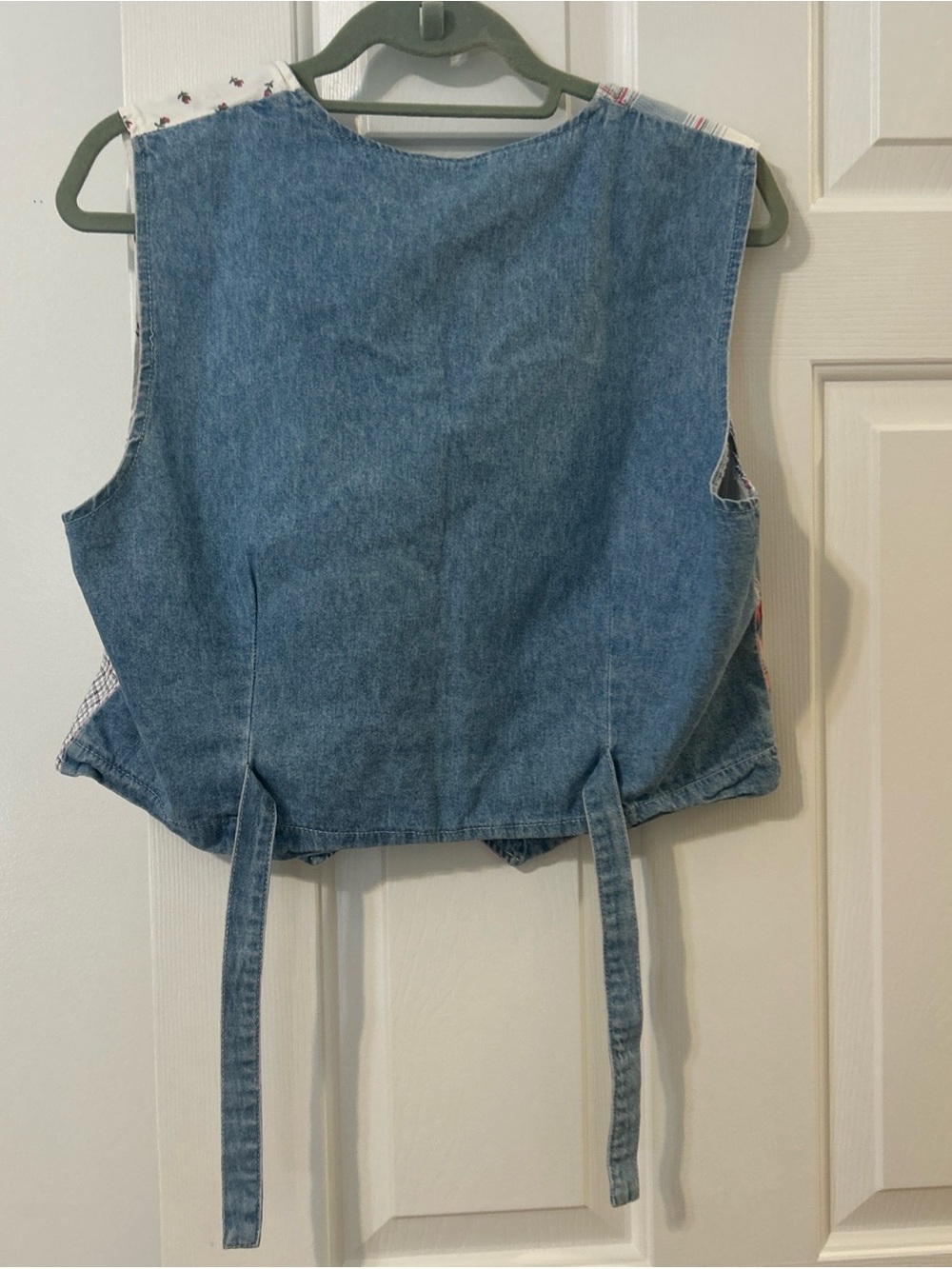 Denim BoHo patchwork vest - Picture 4 of 6